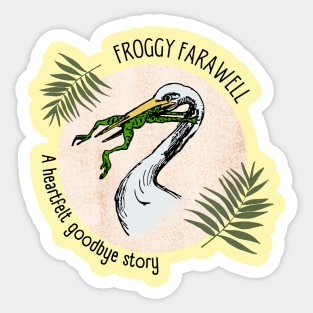 Froggy Farewell Sticker